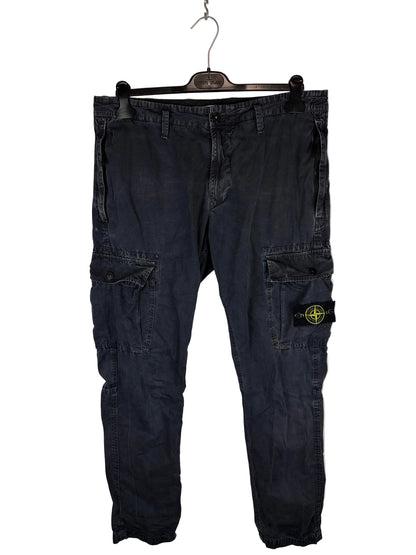 Pantaloni cargo blu navy Stone Island - Taglia W34