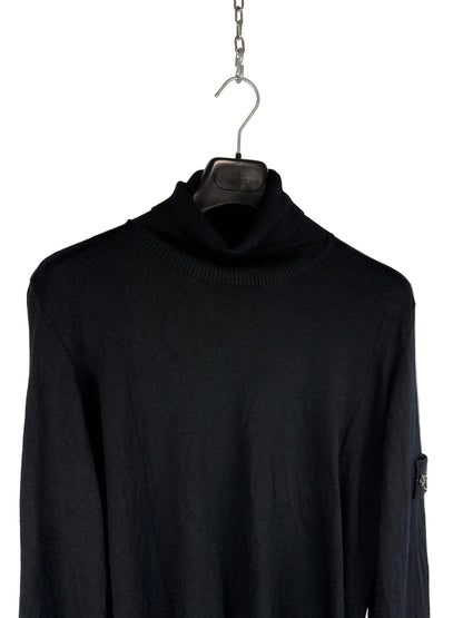 Maglione dolcevita nero Stone Island - Taglia S