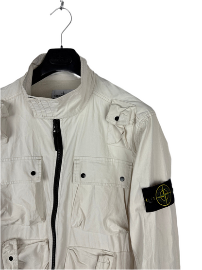 Giacca bianco-panna Canvas Placcato Stone Island - Taglia M