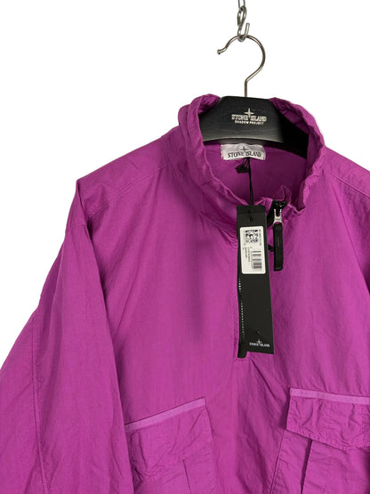Overshirt Smock rosa con 1/4 chiusura a zip Stone Island (nuova con cartellino) - Taglia XL