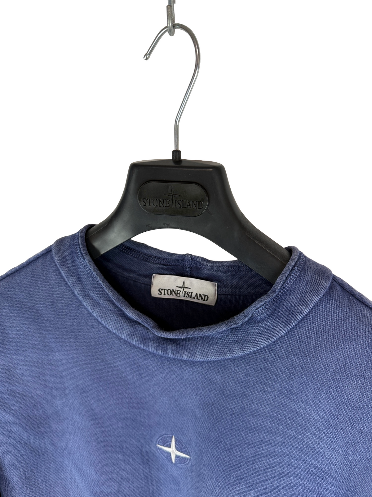 Felpa blu con logo frontale Stone Island - Taglia L