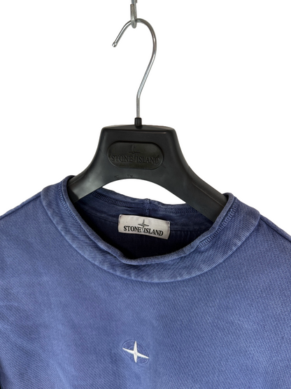 Felpa blu con logo frontale Stone Island - Taglia L