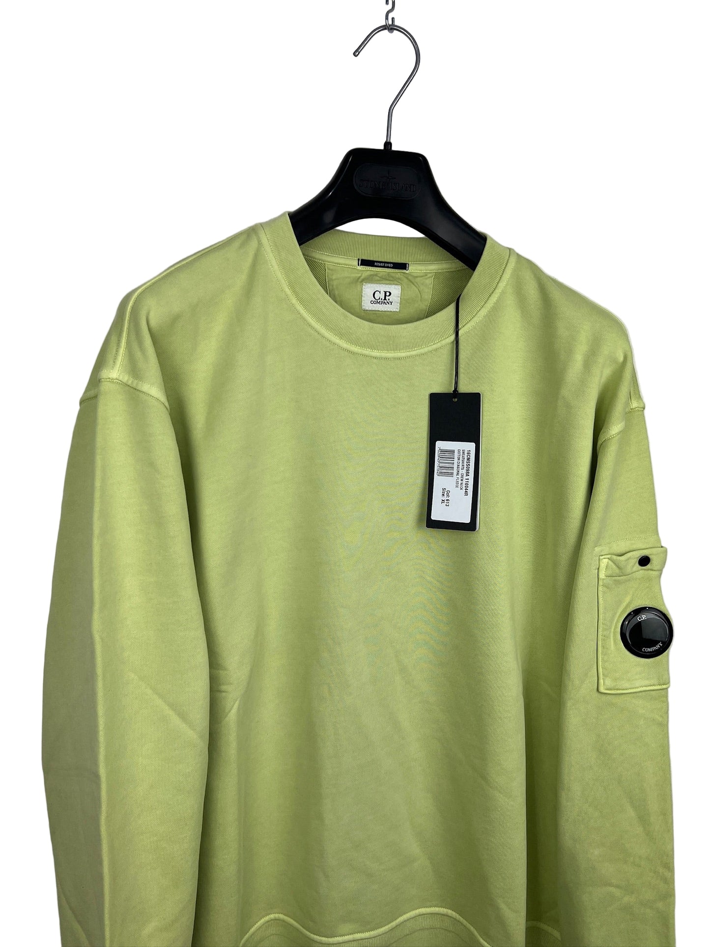 Felpa verde lime C.P. Company (nuova con cartellino) - Taglia XL