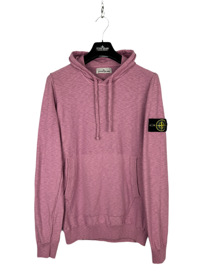 Felpa in maglieria con cappuccio rosa Stone Island - Taglia M