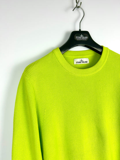 Maglione verde fluo Stone Island - Taglia L