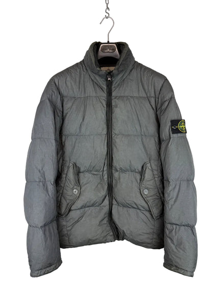 Giacca grigia Garment Dyed Crinkle Reps NY Down Stone Island - Taglia L
