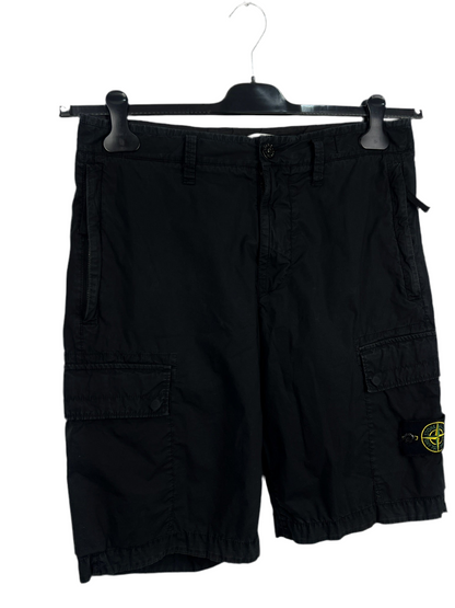 Pantaloncini cargo neri Stone Island - Taglia W30
