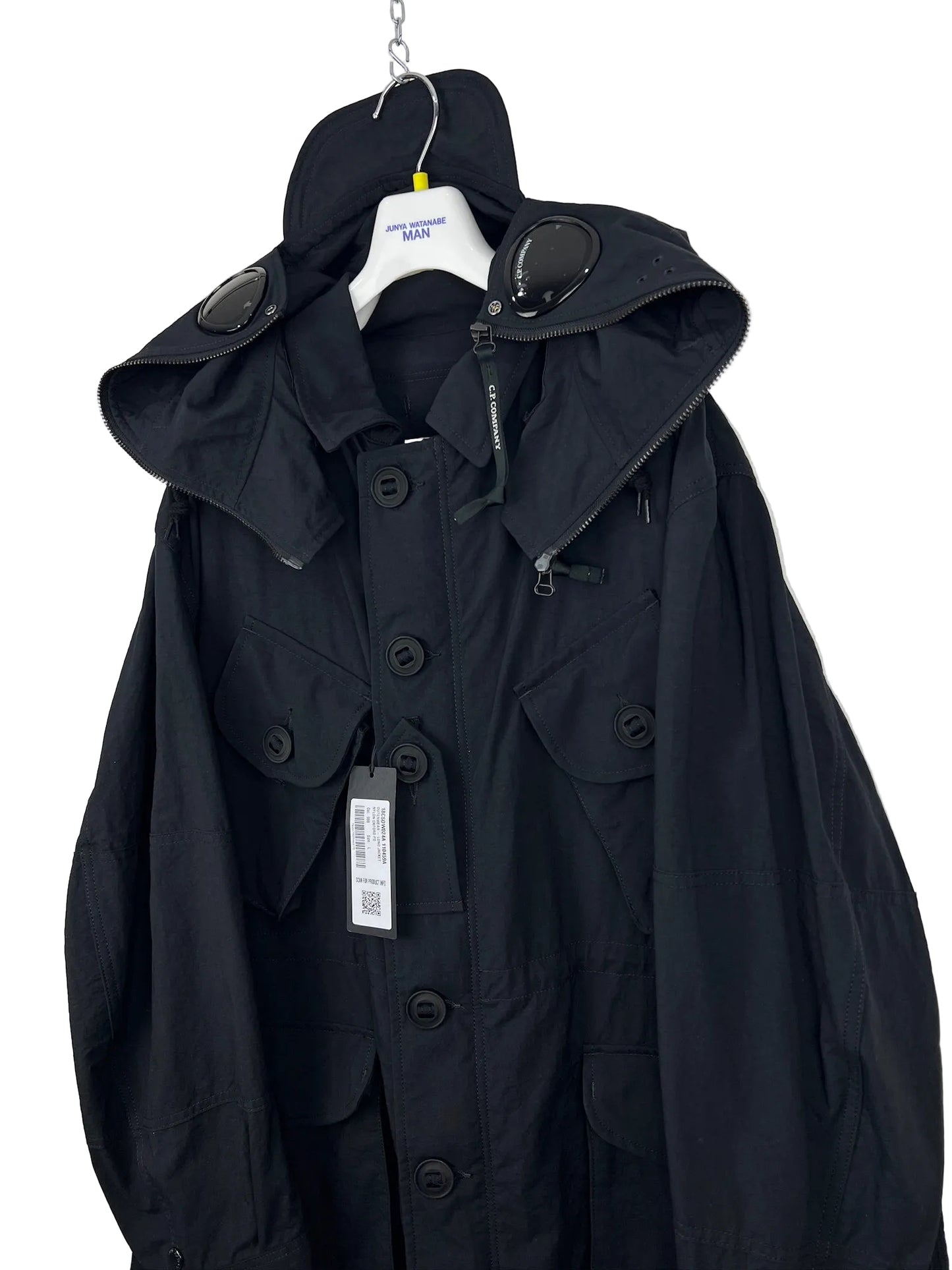 Giacca Goggle nera con chiusura a zip C.P. Company (nuova con cartellino) - Taglia L