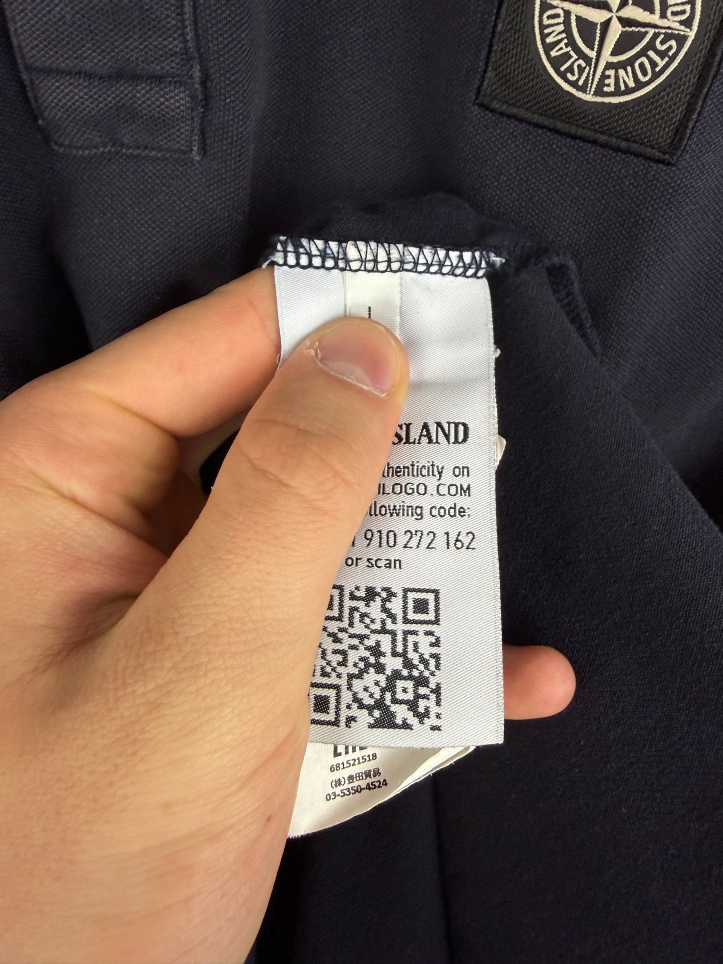 Polo blu Stone Island - Taglia L