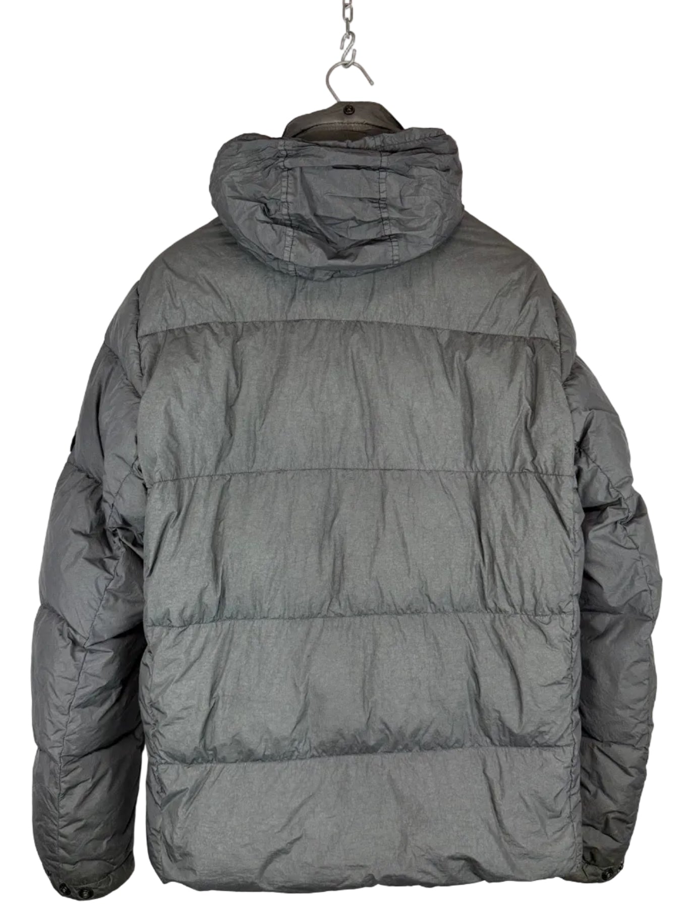 Giacca grigia Garment Dyed Crinkle Reps NY Down Stone Island - Taglia L