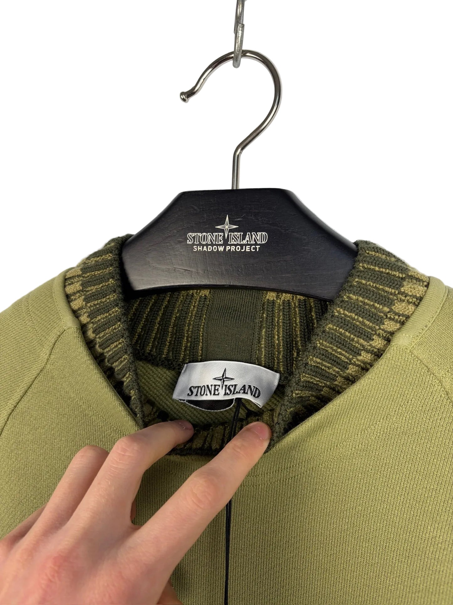 Maglione verde Stone Island (nuovo con cartellino) - Taglia L