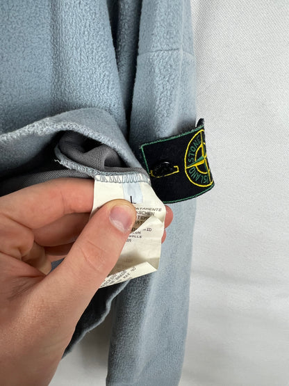 Felpa azzurra vintage Stone Island - Taglia L