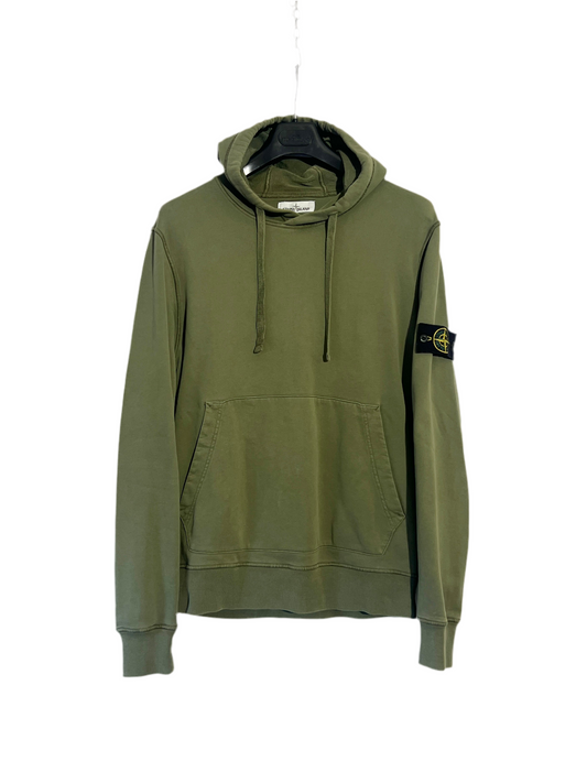 Felpa verde con cappuccio Stone Island - Taglia L