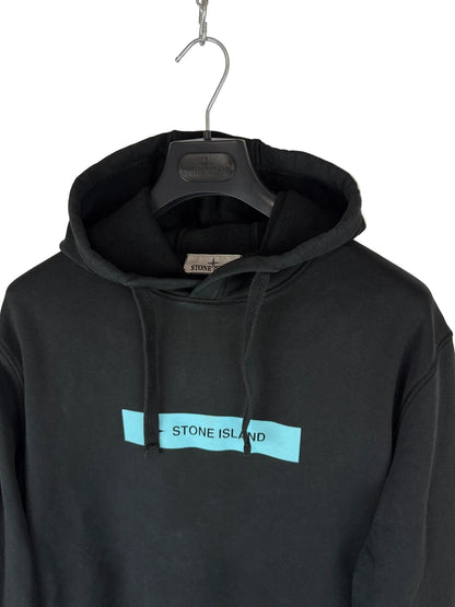 Felpa nera con cappuccio Stone Island - Taglia L