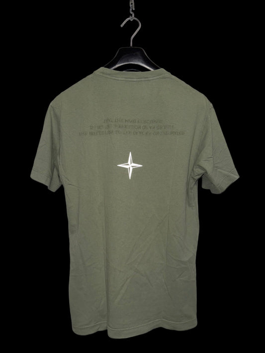 T-shirt verde reflective Stone Island - Taglia S