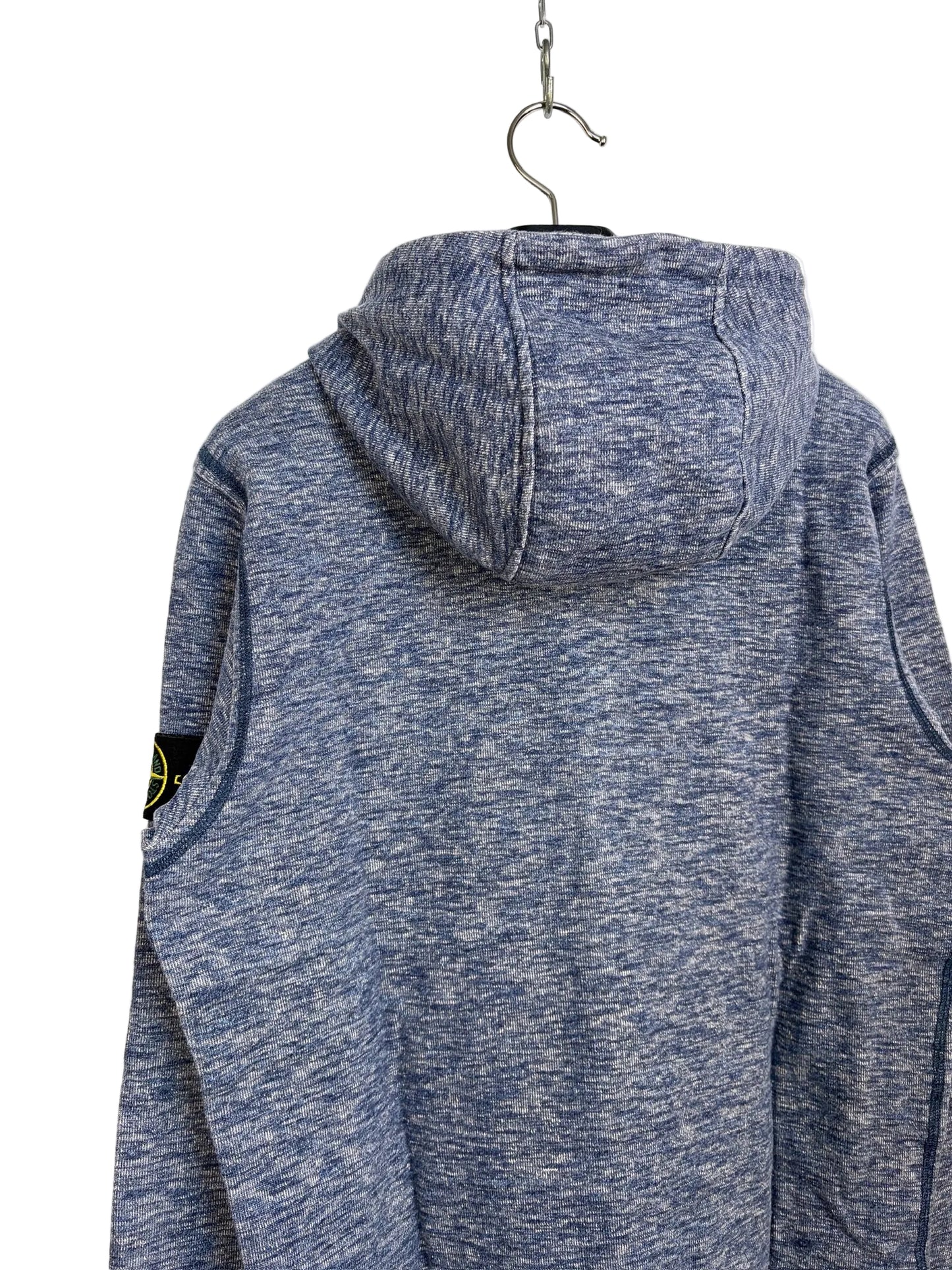 Felpa blu con zip e cappuccio Stone Island - Taglia L