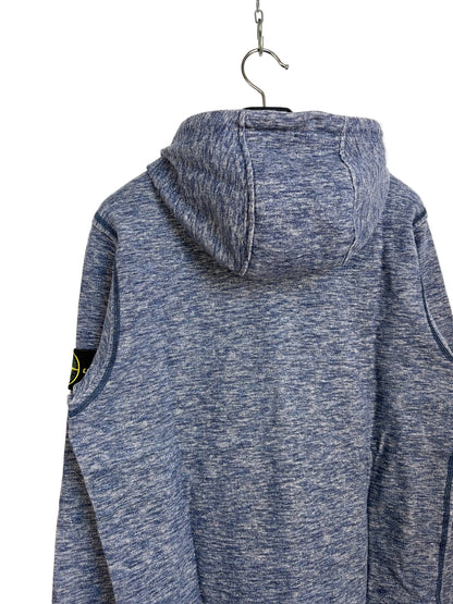 Felpa blu con zip e cappuccio Stone Island - Taglia L