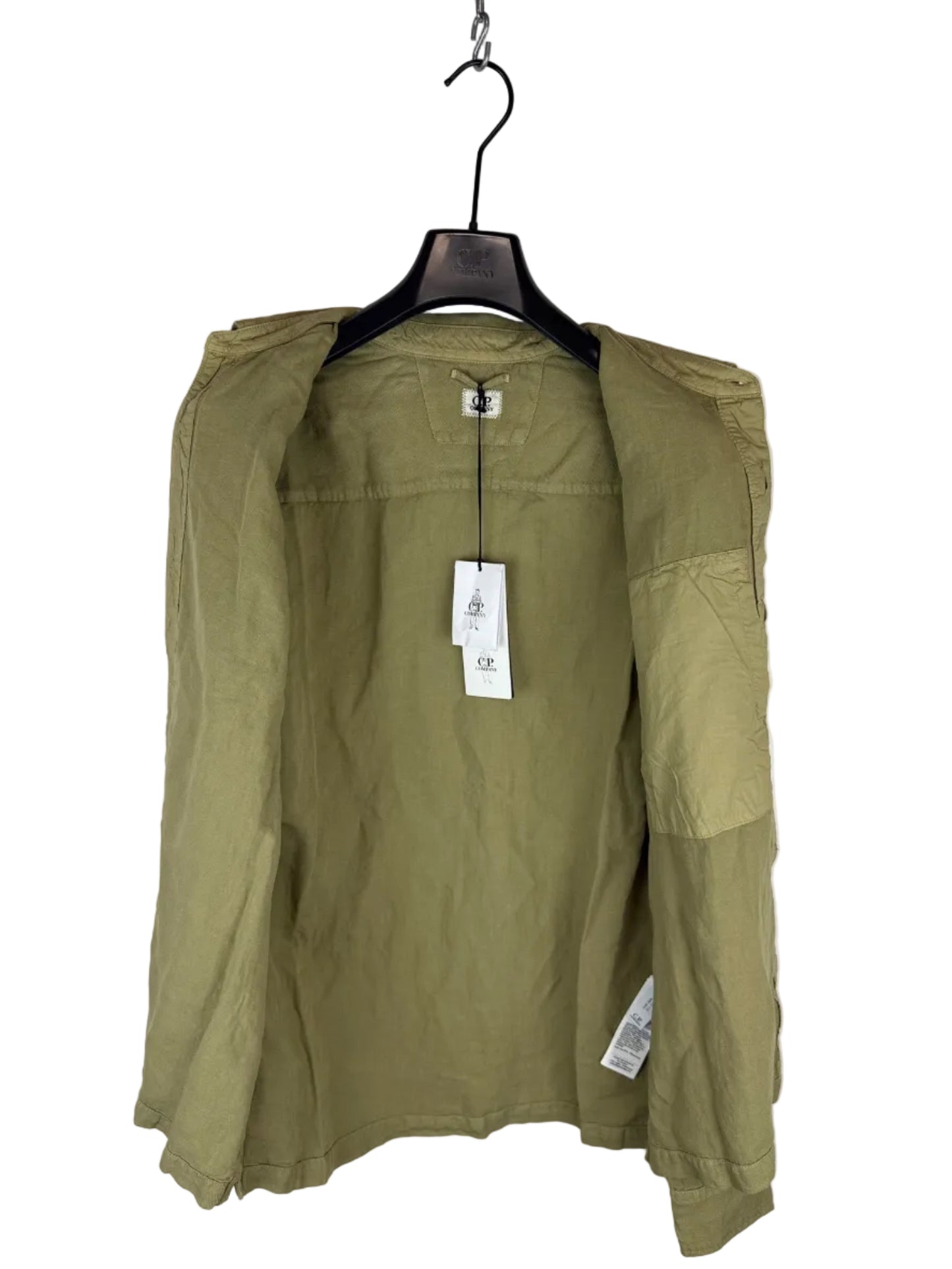 Overshirt beige con chiusura a zip C.P. Company (nuova con cartellino) - Taglia L