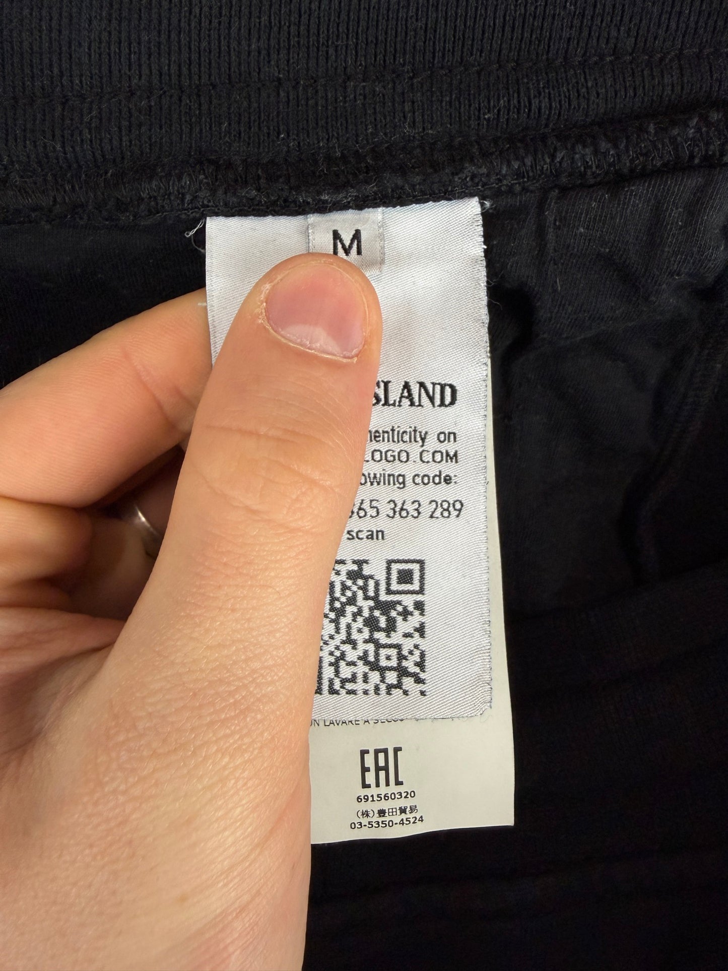 Pantaloni di tuta neri Stone Island - Taglia M
