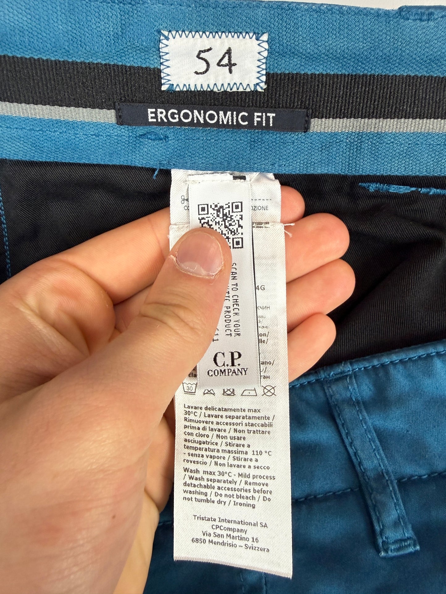Pantaloni cargo blu C.P. Company (nuovi con cartellino) - Taglia W32