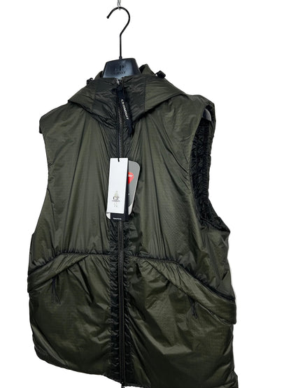 Giacca smanicato Goggle Nada Shell con chiusura a zip C.P. Company (nuova con cartellino) - Taglia M