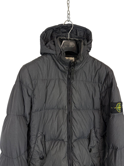 Giacca grigio scuro Garment Dyed Crinkle Reps NY Down Stone Island - Taglia M