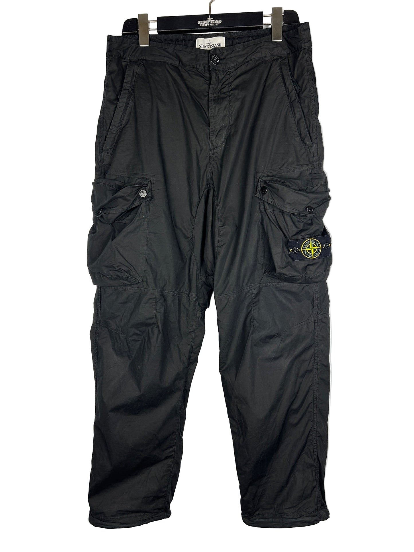 Pantaloni cargo tecnici neri Stone Island - Taglia W30