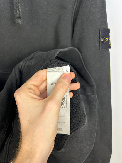 Felpa nera con cappuccio Stone Island - Taglia S
