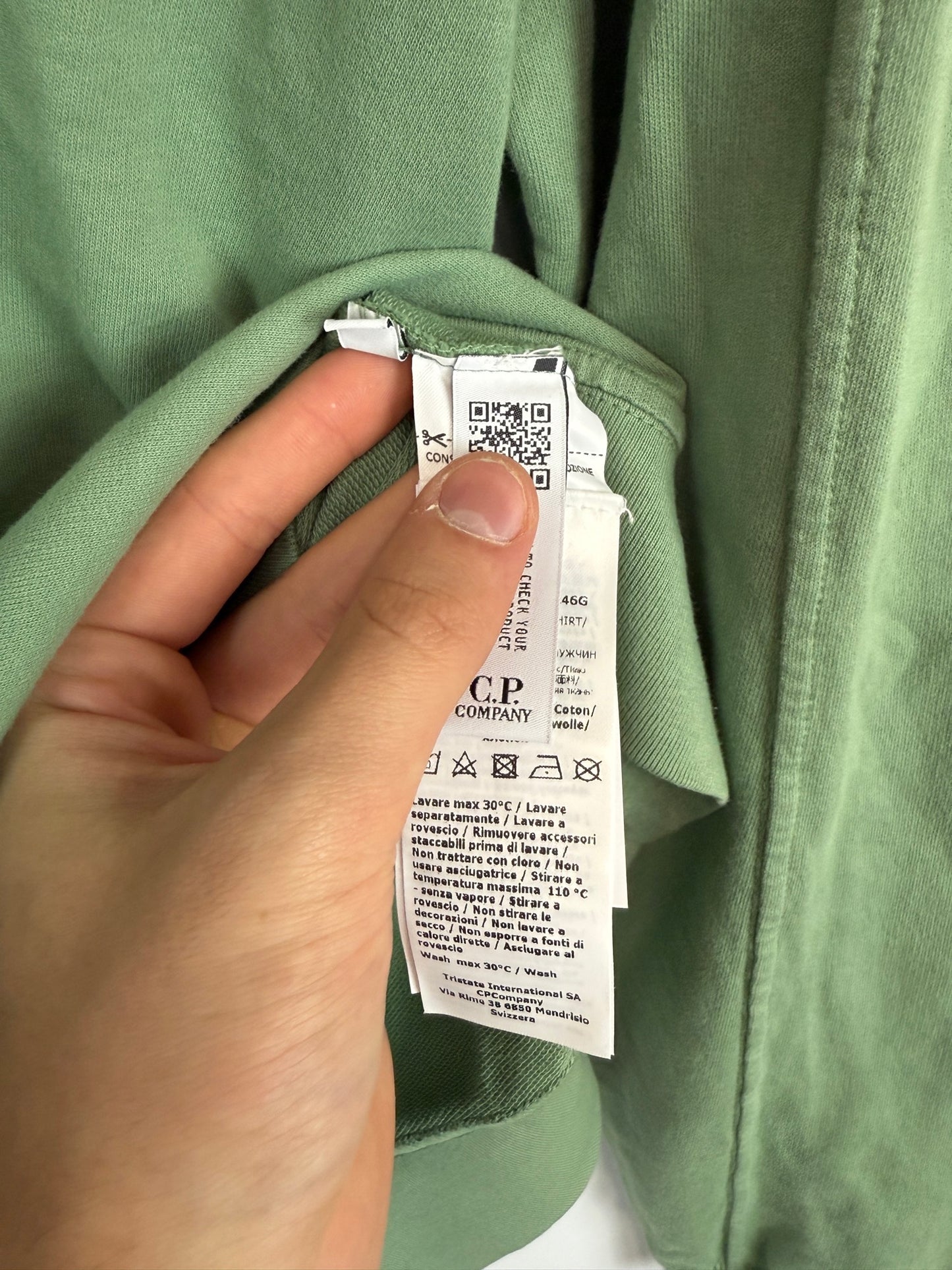 Felpa verde C.P. Company (nuova con cartellino) - Taglia XL