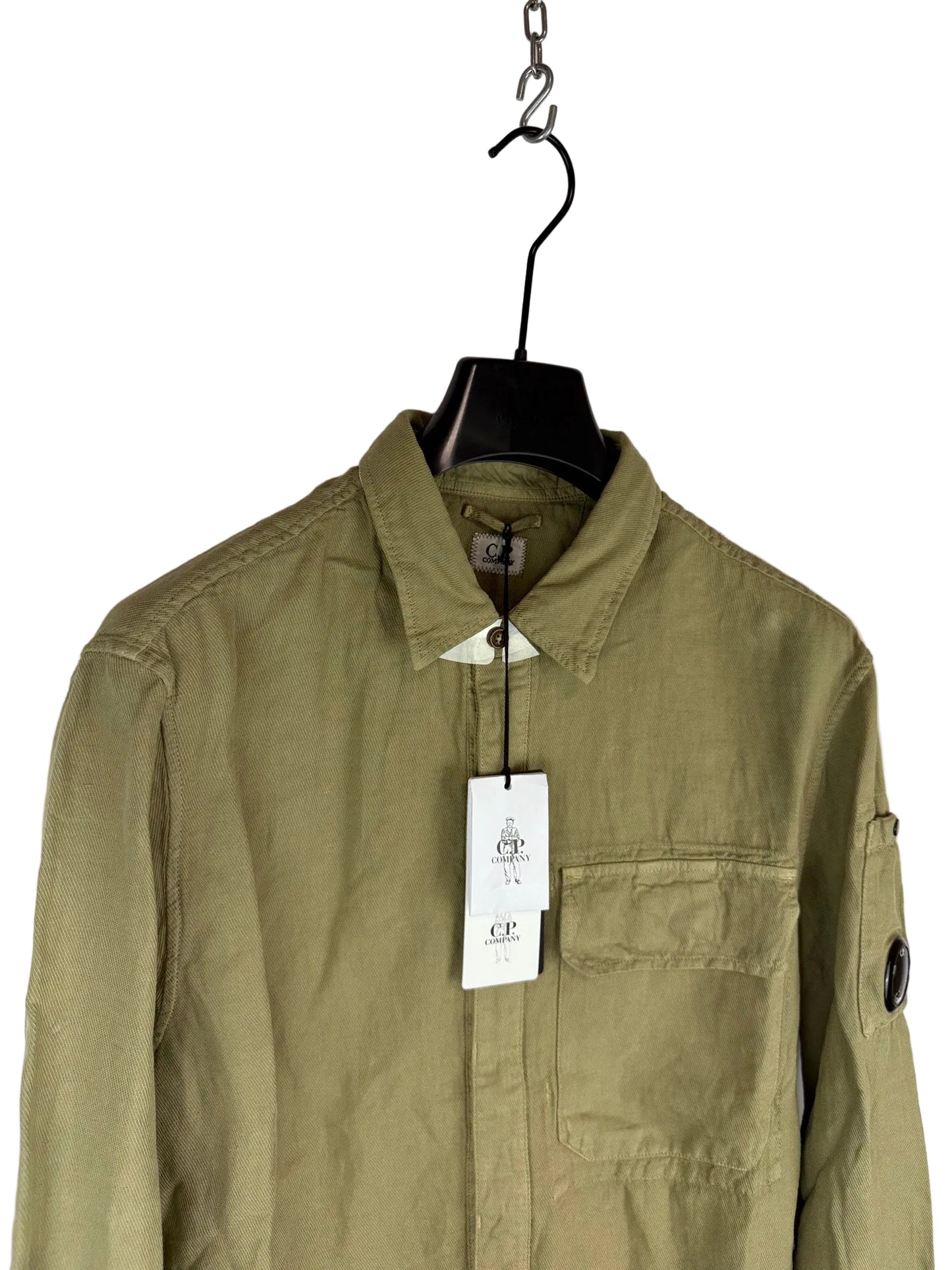 Overshirt beige con chiusura a zip C.P. Company (nuova con cartellino) - Taglia L