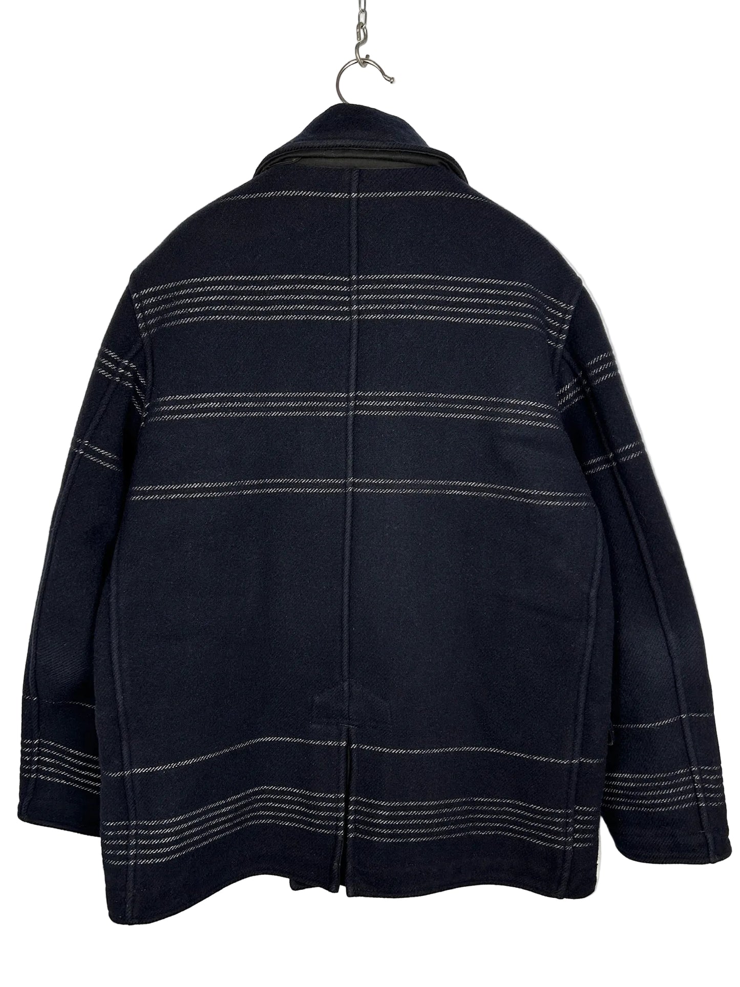 Giacca Panno Militare + Righe Reflective blu Stone Island - Taglia XL