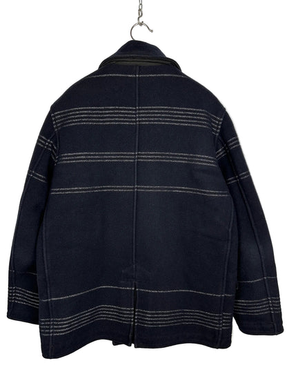 Giacca Panno Militare + Righe Reflective blu Stone Island - Taglia XL