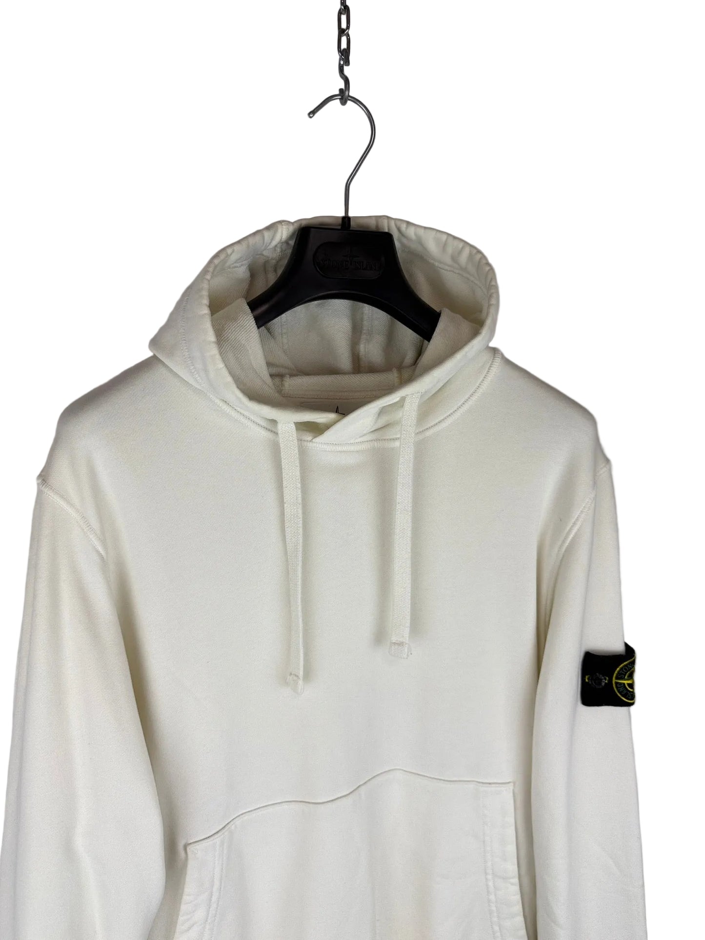 Felpa bianca con cappuccio Stone Island - Taglia M