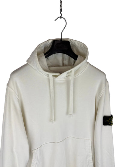 Felpa bianca con cappuccio Stone Island - Taglia M