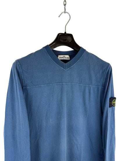 Maglioncino blu con scollo a V Stone Island - Taglia XL