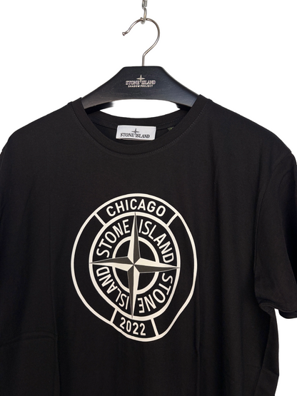 Promotional Black T-Shirt from Chicago Stone Island Shop - Size L