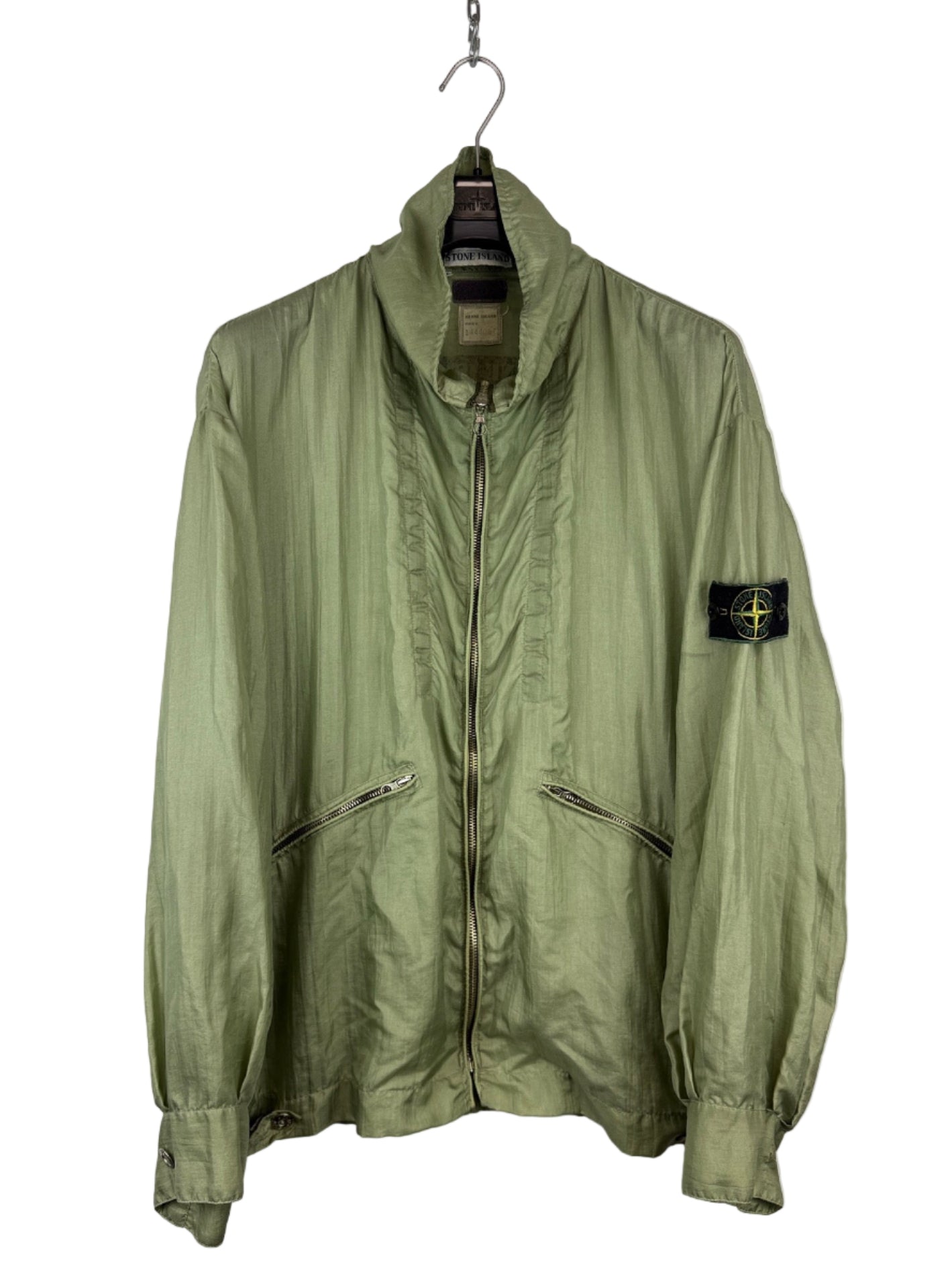 Giacca verde in Nylon Vintage 1988 Stone Island - Taglia M