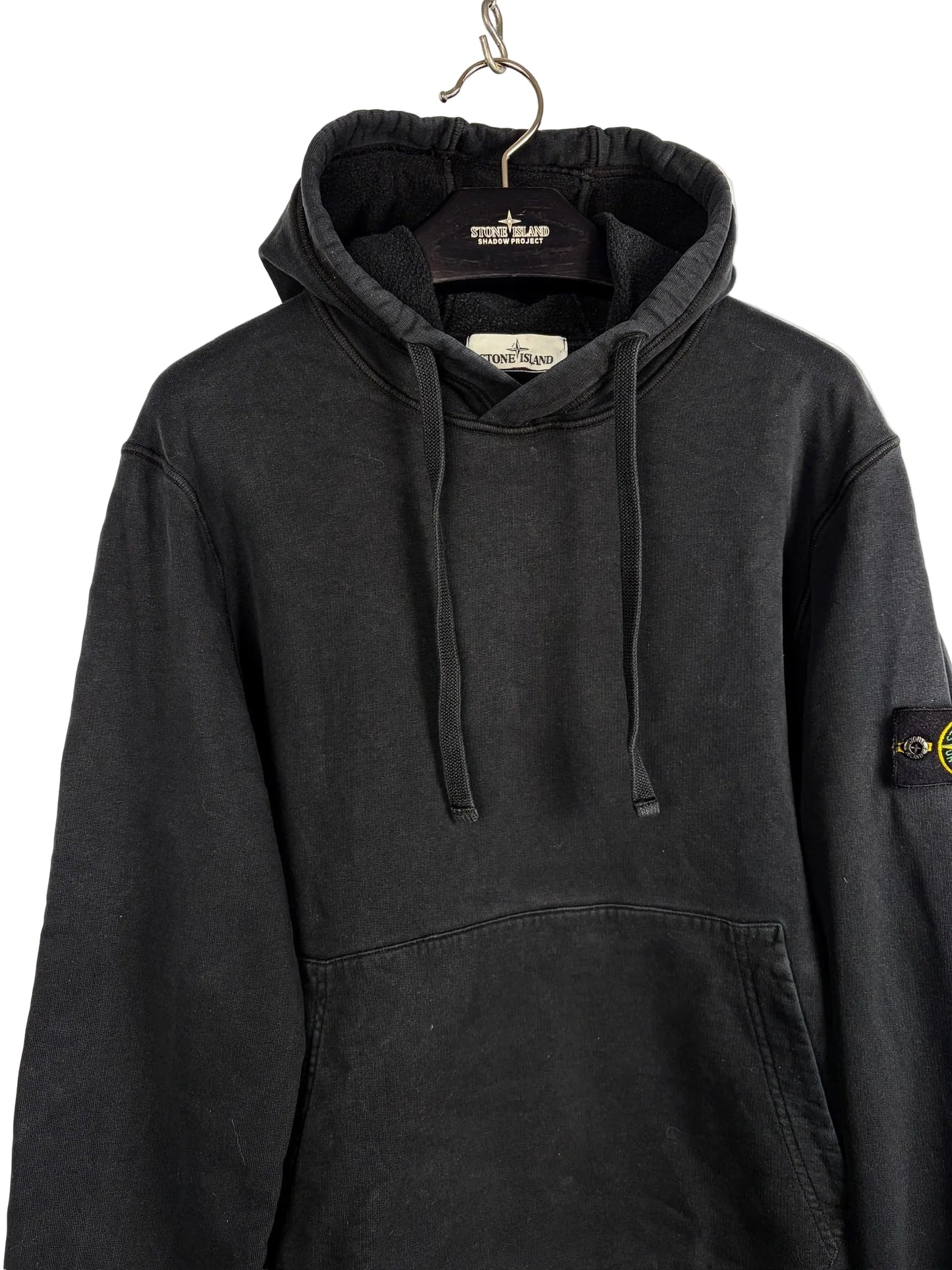 Felpa nera con cappuccio Stone Island - Taglia M
