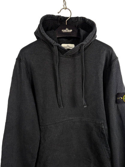 Felpa nera con cappuccio Stone Island - Taglia M