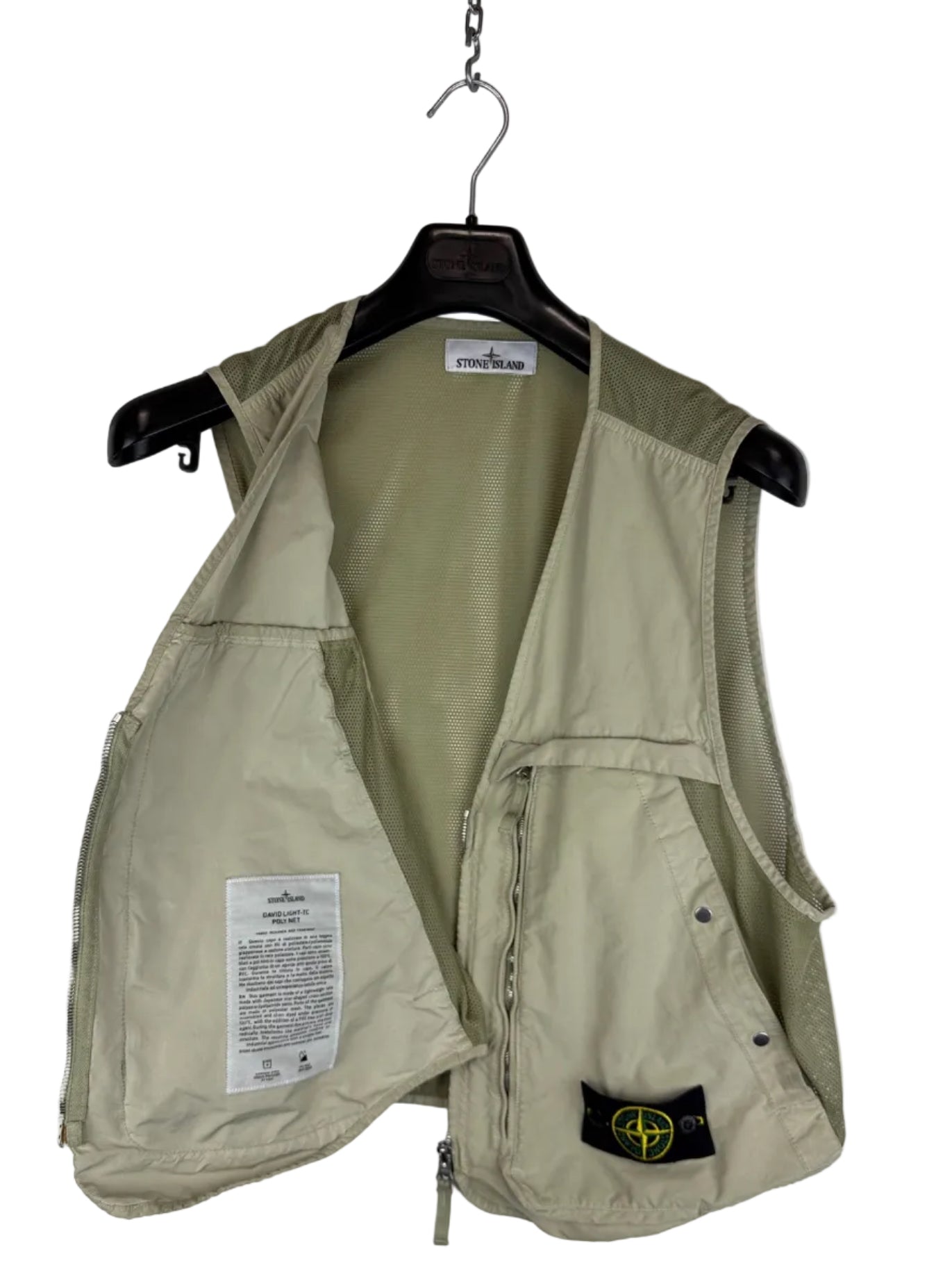 Giacca smanicato David Light-TC Poly Net Stone Island - Taglia M