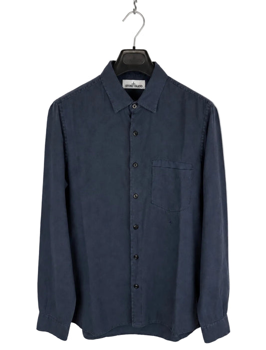 Camicia blu navy Stellina Stone Island - Taglia M - foto 1