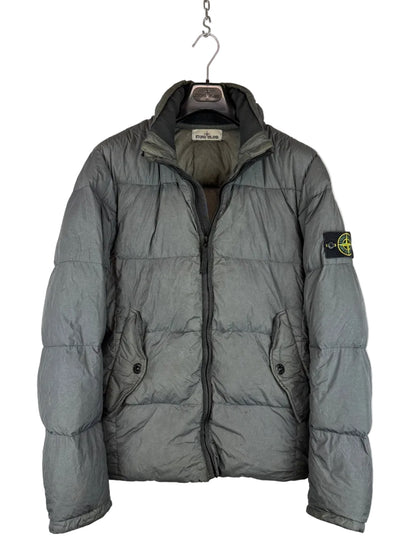 Giacca grigia Garment Dyed Crinkle Reps NY Down Stone Island - Taglia L