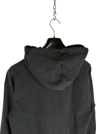 Felpa nera con zip e cappuccio Stone Island - Taglia XL