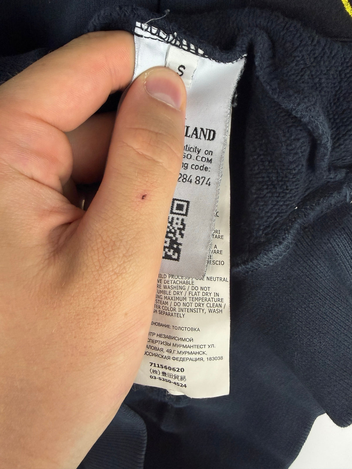 Felpa blu con collo alto Stone Island - Taglia S