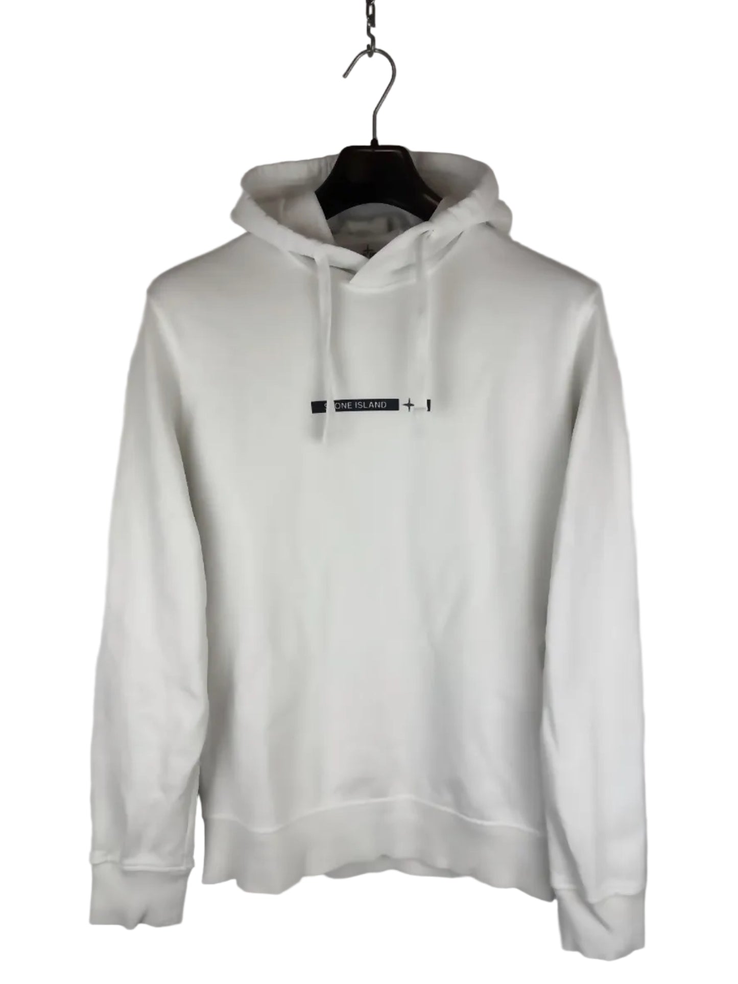 Felpa bianca con cappuccio Stone Island - Taglia L