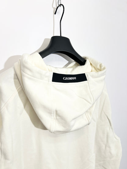 Felpa bianca con cappuccio C.P. Company (nuova con cartellino) - Taglia XL