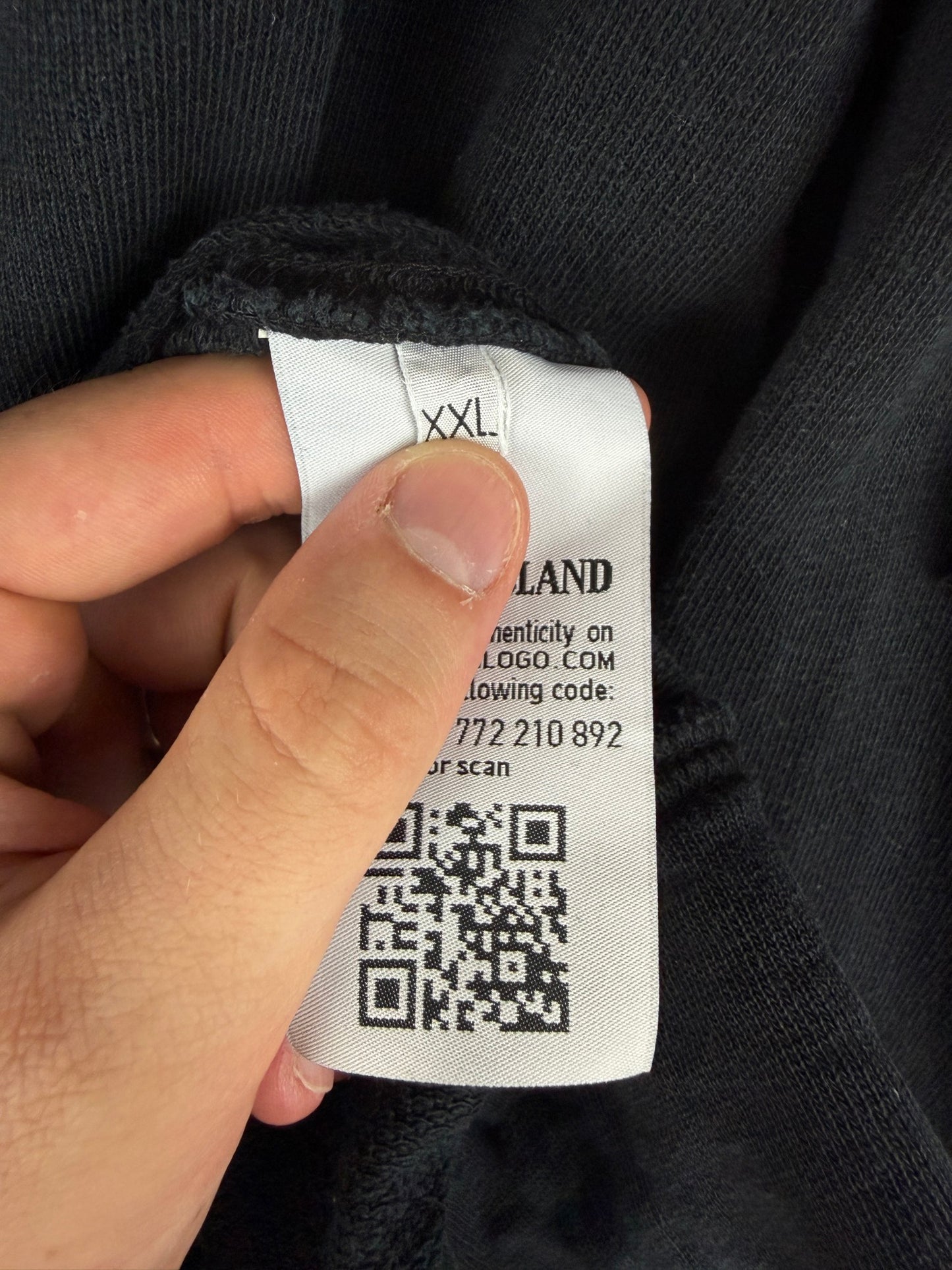 Felpa nera Stone Island - Taglia XXL