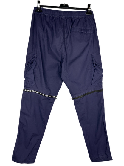 Pantaloni cargo blu accorciabili Stone Island - Taglia W31