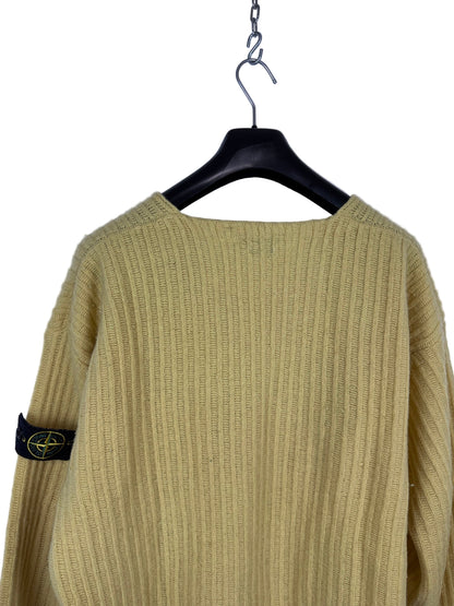 Maglione vintage giallo senape Stone Island - Taglia L