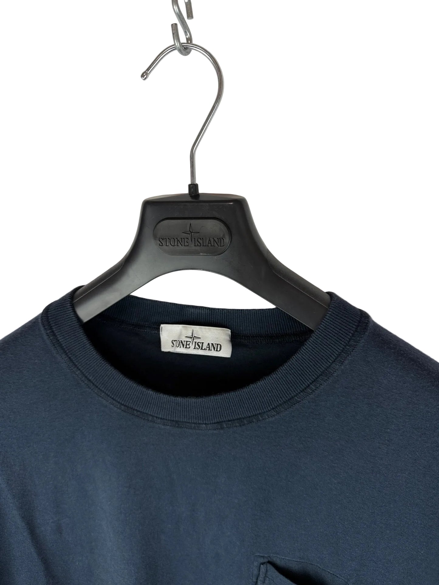 T-shirt blu navy con taschino Stone Island - Taglia XXL